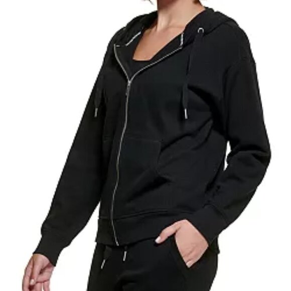 Calvin Klein Performance Women's Long-Sleeve Zip-Front Jacket - Picture 3 of 7